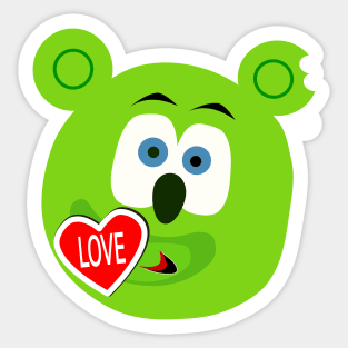 Gummy Bear - Love Kiss Sticker